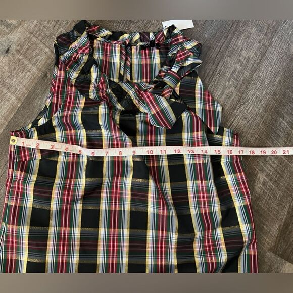 Talbots Sleepless Plaid Top-Size Small Petite - Picture 6 of 9